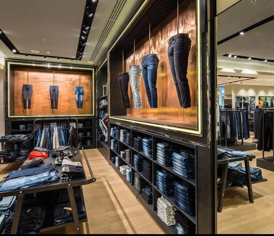 Wall Mounted Clothing Display
