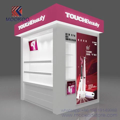 Glass Kosmetisk Display Skap