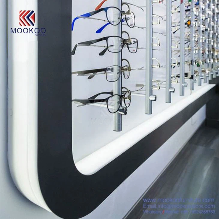 Clear Vision Wall Mounted Eyeglasses Display